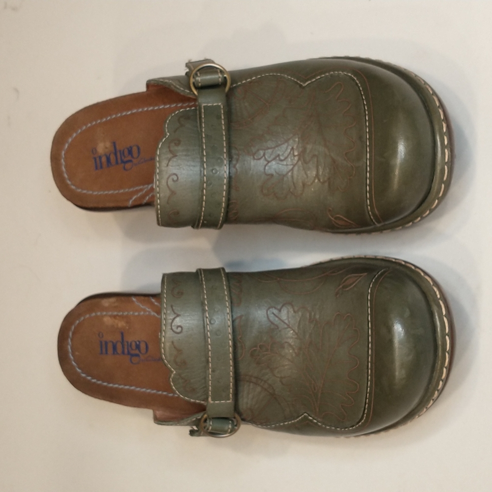 Indigo mules EUC